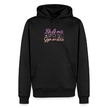 Rhythmische Sportgymnastik Geschenk - Männer Premium Bio Hoodie - Schwarz - Vorne - Nico (187cm)