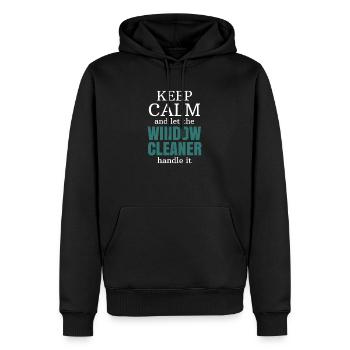 Fensterputzer Geschenk Beruf - Männer Premium Bio Hoodie - Schwarz - Vorne - Nico (187cm)