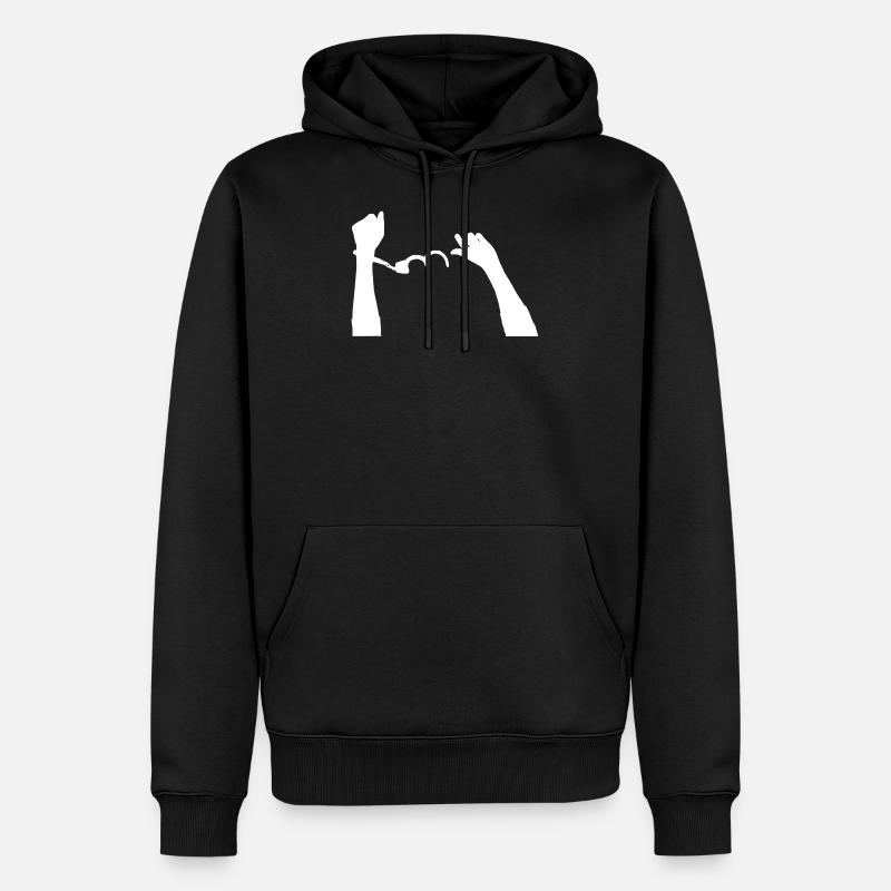 Handschellen Befreien Befreiung - Männer Premium Bio Hoodie - Schwarz