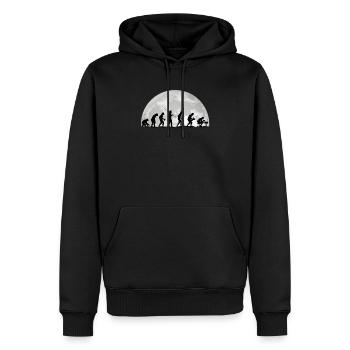 Evolution Geek Programmeur d’ordinateur cadeau - Sweat à capuche Premium bio Homme - noir - Devant - Nico (187cm)