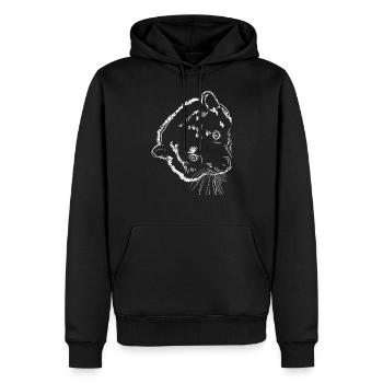Lustiger Marderbär Binturong - Männer Premium Bio Hoodie - Schwarz - Vorne - Nico (187cm)