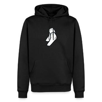 Chaussettes - Sweat à capuche Premium bio Homme - noir - Devant - Nico (187cm)