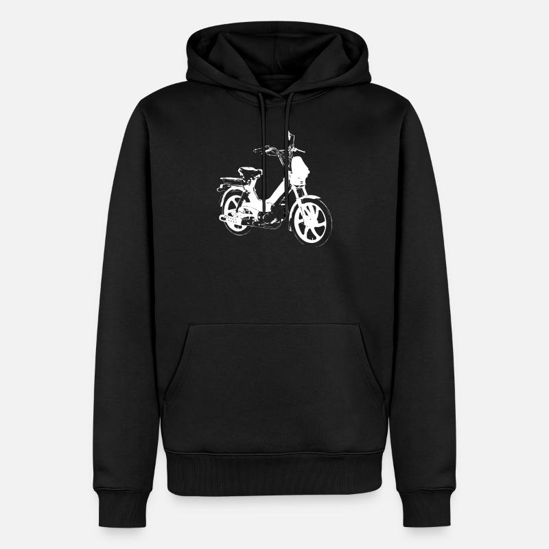 Fahren Mofa Maxi - Männer Premium Bio Hoodie - Schwarz