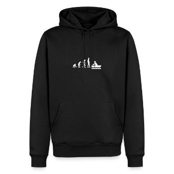 Evolution Aviron Sport Hobby - Sweat à capuche Premium bio Homme - noir - Devant - Nico (187cm)