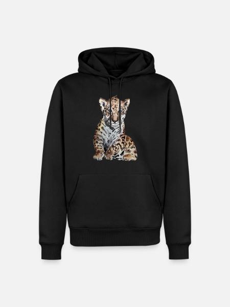 Jaguar Baby - Men’s Premium Organic Hoodie - black