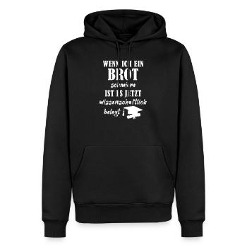 Lustiger Wissenschaftler Abschluss Promotion Dr. - Männer Premium Bio Hoodie - Schwarz - Vorne - Nico (187cm)