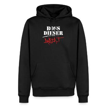 Anstaltsleitung Chef Chefin Vorgesetzter Geschenk - Männer Premium Bio Hoodie - Schwarz - Vorne - Nico (187cm)