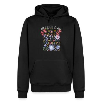 Jesus Christus,Jesus Christus,Jesus Christus,Jesus - Männer Premium Bio Hoodie - Schwarz - Vorne - Nico (187cm)