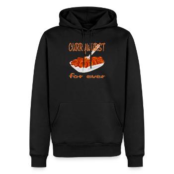 Currywurst ist Lecker - Männer Premium Bio Hoodie - Schwarz - Vorne - Nico (187cm)