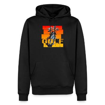 Golfsport - Männer Premium Bio Hoodie - Schwarz - Vorne - Nico (187cm)