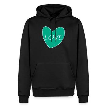 BONNE ANNEE. SAINT SYLVESTRE. NOUVELLE ANNÉE - Sweat à capuche Premium bio Homme - noir - Devant - Nico (187cm)