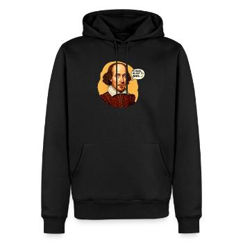 Shakespeare "To Beer or Not to Beer" Funny Lit - Men’s Premium Organic Hoodie - black - Front - Nico (187cm)