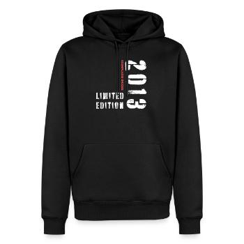 Limited Edition 2013 Exemplaire Unique - Sweat à capuche Premium bio Homme - noir - Devant - Nico (187cm)