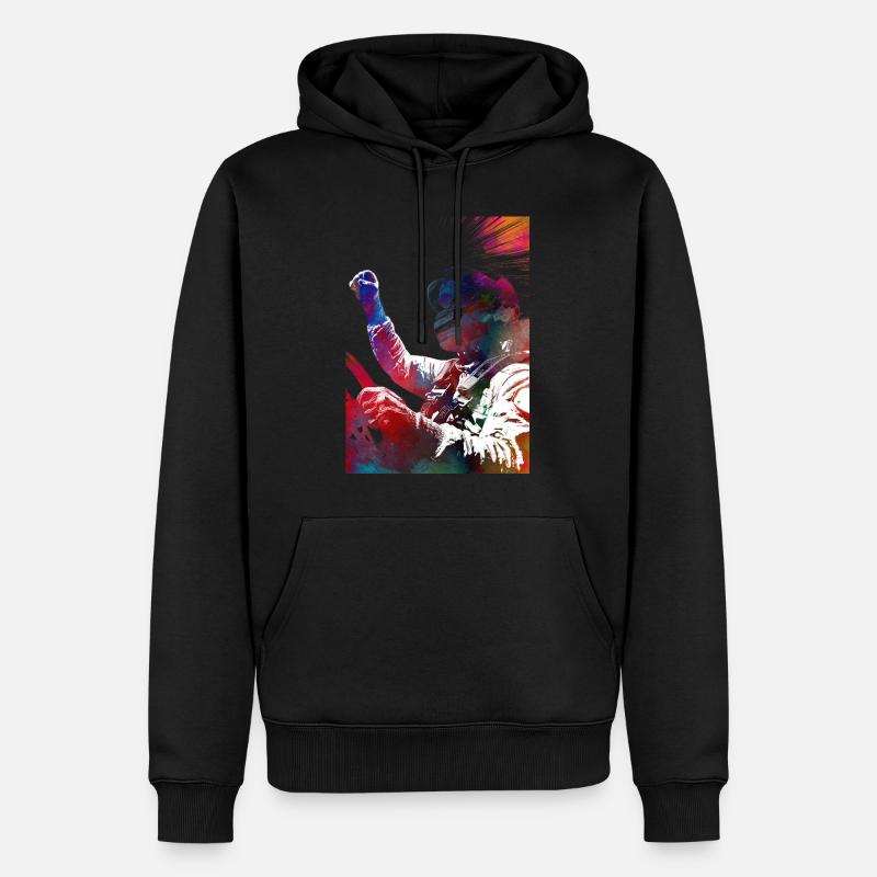 Course automobile #racing #sport - Sweat à capuche Premium bio Homme - noir