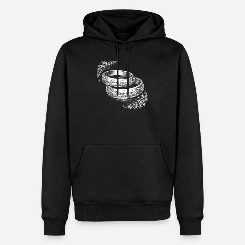 Dügün - Sweat à capuche Premium bio Homme - noir