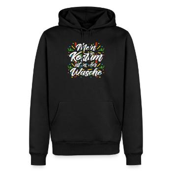 Funny Fasching Carnival - Männer Premium Bio Hoodie - Schwarz - Vorne - Nico (187cm)