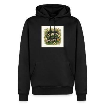 Sisters Get Promoted to Aunt - Men’s Premium Organic Hoodie - black - Front - Nico (187cm)