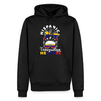 Venezuela Flagge Stolz & Heimat Venezuela - Männer Premium Bio Hoodie - Schwarz - Vorne - Nico (187cm)
