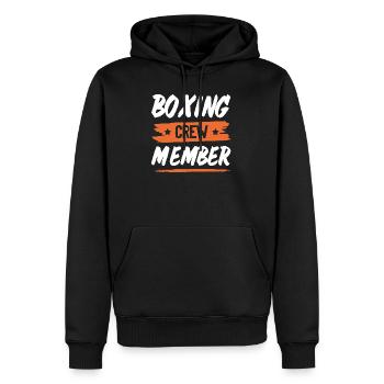 Équipe de breakdance - Sweat à capuche Premium bio Homme - noir - Devant - Nico (187cm)