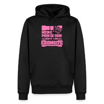 Geschenk für Erdmute - Männer Premium Bio Hoodie - Schwarz - Vorne - Nico (187cm)
