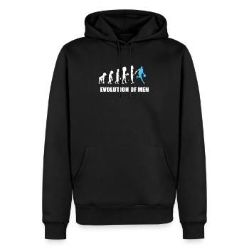 Evolution Basketball Basket ball Basketballer - Männer Premium Bio Hoodie - Schwarz - Vorne - Nico (187cm)
