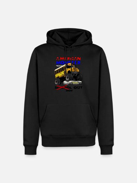 Monstertruck - Männer Premium Bio Hoodie - Schwarz