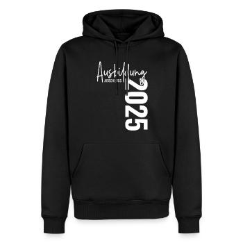 Ausbildung Abschluss 2025 - Männer Premium Bio Hoodie - Schwarz - Vorne - Nico (187cm)
