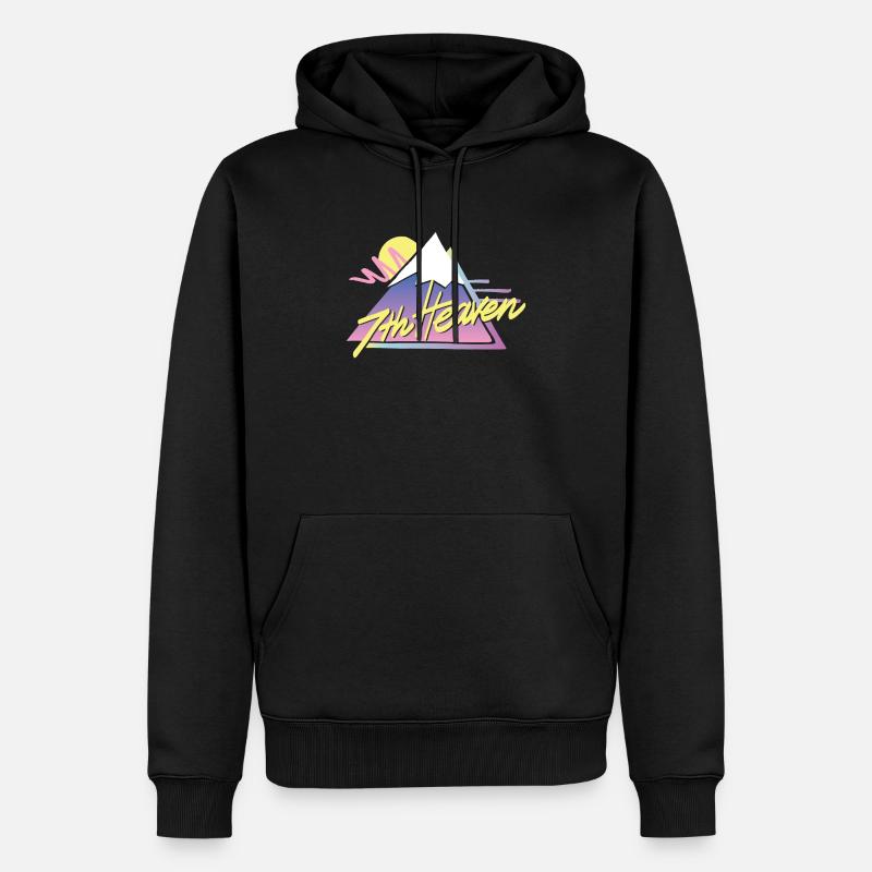 7th Heaven - Männer Premium Bio Hoodie - Schwarz