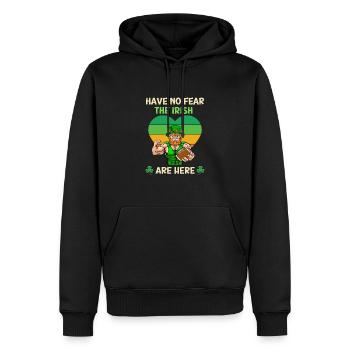Have No Fear The Irish Are Here - Men’s Premium Organic Hoodie - black - Front - Nico (187cm)