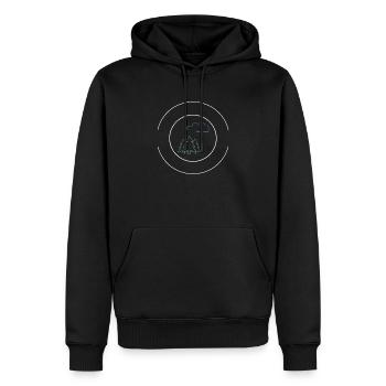 Un environnement pour l’amour de l’environnement - Sweat à capuche Premium bio Homme - noir - Devant - Nico (187cm)