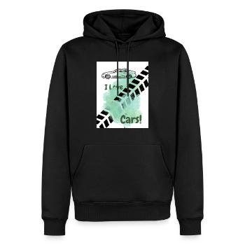 I love Cars - Männer Premium Bio Hoodie - Schwarz - Vorne - Nico (187cm)