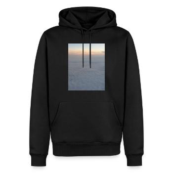 Himmel - Männer Premium Bio Hoodie - Schwarz - Vorne - Nico (187cm)