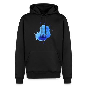 Lieblings Papa - Männer Premium Bio Hoodie - Schwarz - Vorne - Nico (187cm)
