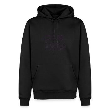 Libérée délivrée retraitée, cadeau retraite - Sweat à capuche Premium bio Homme - noir - Devant - Nico (187cm)