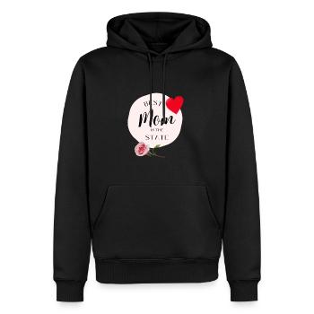 State - Men’s Premium Organic Hoodie - black - Front - Nico (187cm)