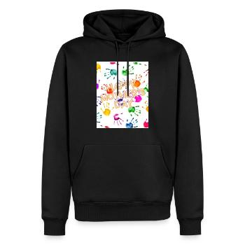 Happy Mother s Day - Men’s Premium Organic Hoodie - black - Front - Nico (187cm)