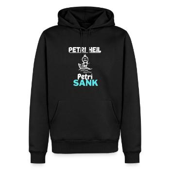 Petr Heil, Petri Sank - Männer Premium Bio Hoodie - Schwarz - Vorne - Nico (187cm)
