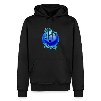 let´s finally Start Bowling 8 - Männer Premium Bio Hoodie - Schwarz - Vorne - Nico (187cm)