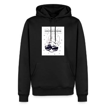 Christmas is coming - Men’s Premium Organic Hoodie - black - Front - Nico (187cm)
