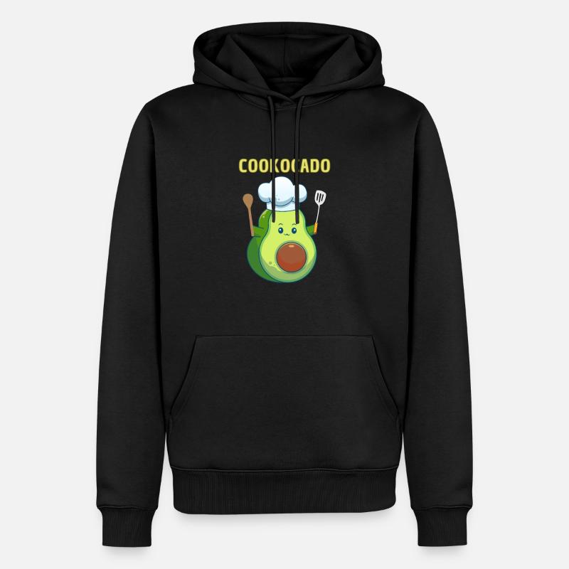 COOKOCADO - DESIGN DRÔLE - Sweat à capuche Premium bio Homme - noir