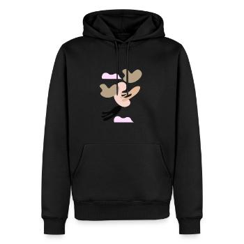 Afrikanisches Patchwork - Männer Premium Bio Hoodie - Schwarz - Vorne - Nico (187cm)