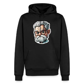 Arzt / Mediziner / Doktor / Beruf / Facharzt - Männer Premium Bio Hoodie - Schwarz - Vorne - Nico (187cm)