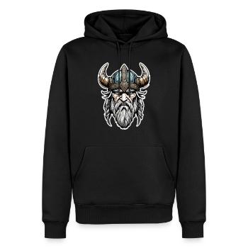 Wikinger / Thor / Odin / nordisch / keltisch - Männer Premium Bio Hoodie - Schwarz - Vorne - Nico (187cm)