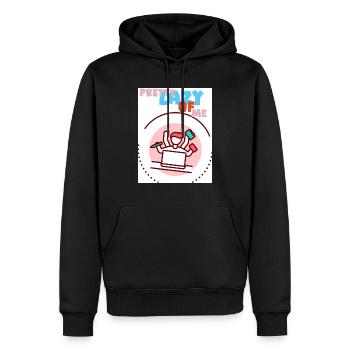 Ziemlich faul von mir. Faules Ich. - Männer Premium Bio Hoodie - Schwarz - Vorne - Nico (187cm)