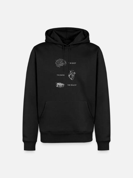 The realist - Men’s Premium Organic Hoodie - black