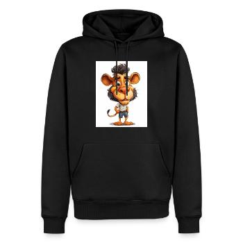Ein Löwe in Kleidern - Männer Premium Bio Hoodie - Schwarz - Vorne - Nico (187cm)