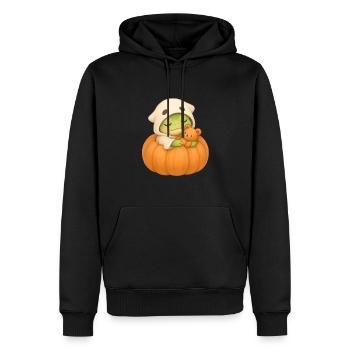 Halloween Frog Costume Gift - Men’s Premium Organic Hoodie - black - Front - Nico (187cm)