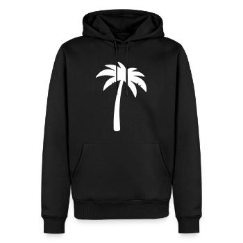 palme symbol - Männer Premium Bio Hoodie - Schwarz - Vorne - Nico (187cm)
