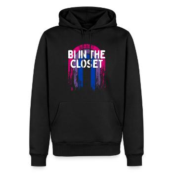 Bi in the Closet Bisexual LGBTQ Bi Pride LGBT - Men’s Premium Organic Hoodie - black - Front - Nico (187cm)