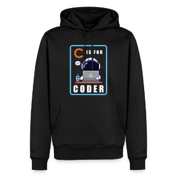 Programmierer Coder Software Entwickler - Männer Premium Bio Hoodie - Schwarz - Vorne - Nico (187cm)